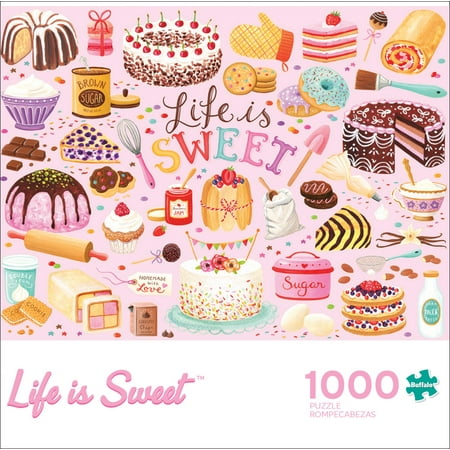 Buffalo Games 1000-Piece Contemporary Art - Life Is Sweet Interlocking Jigsaw Puzzle