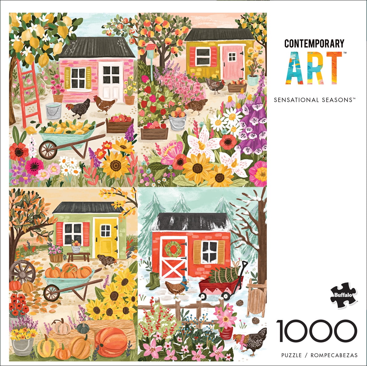 Buffalo Games 1000-Piece Contemporary Art Sensational Seasons Interlocking Jigsaw Puzzle