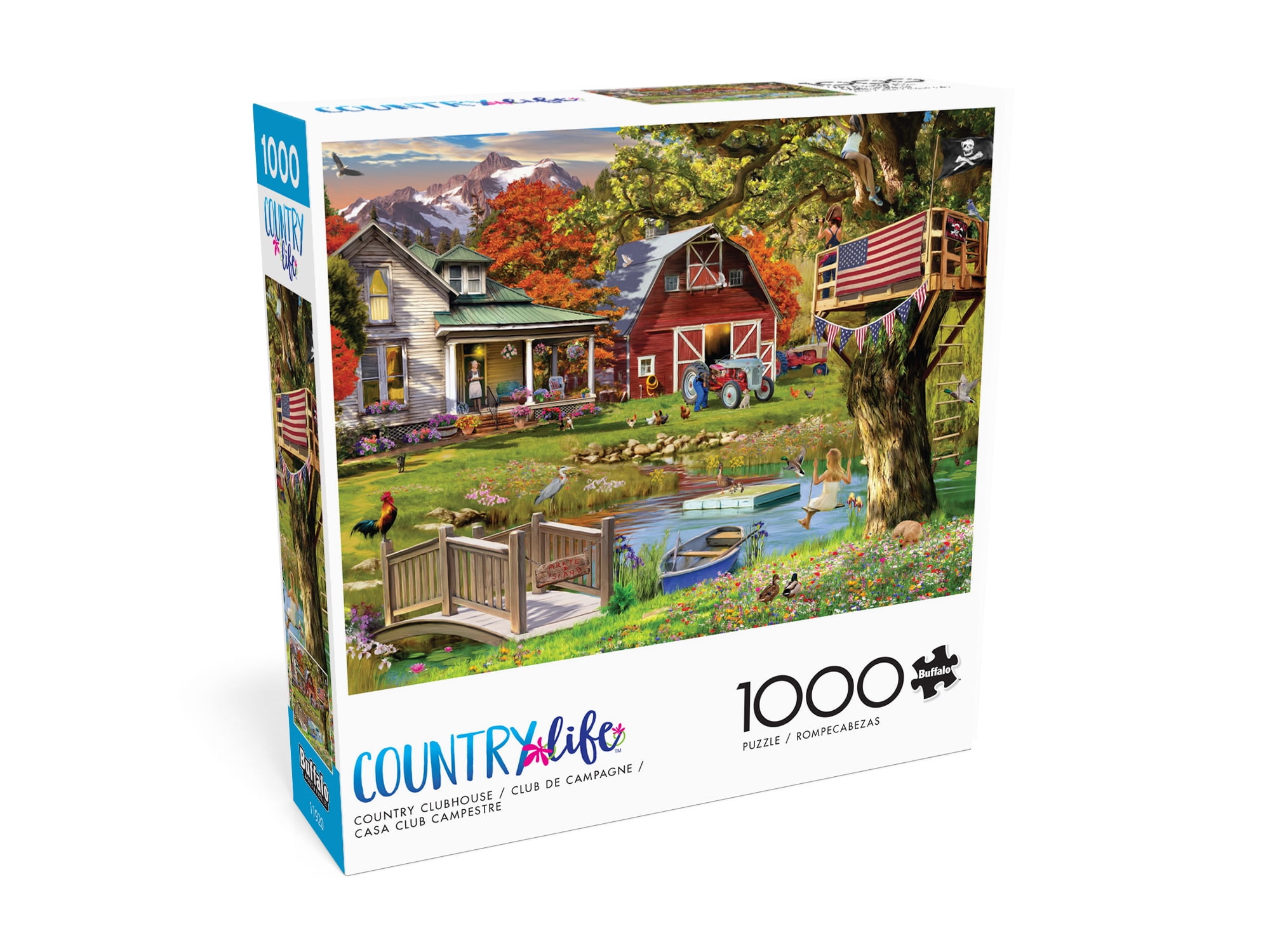 Buffalo Games 1000-Piece Country Clubhouse Interlocking Jigsaw Puzzle for Adults Ages 14+