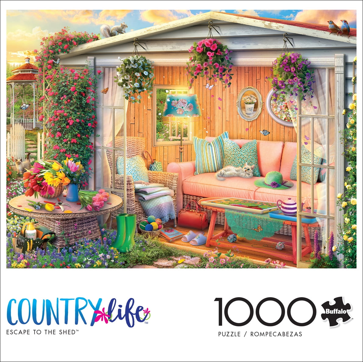 Buffalo Games 1000-Piece Country Escape to the Shed Jigsaw Puzzle
