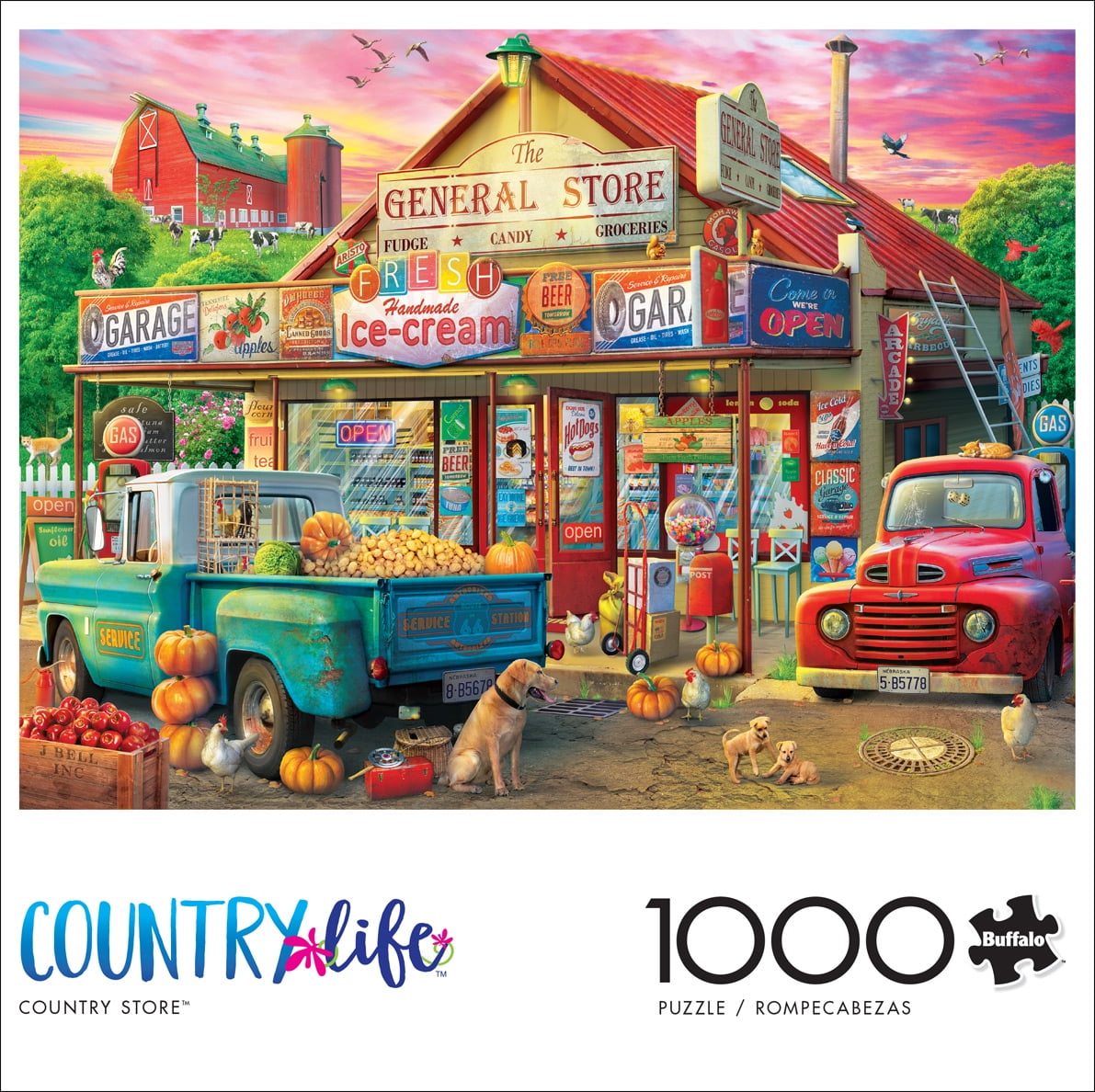 Buffalo Games 1000-Piece Country Life Country Store Jigsaw Puzzle