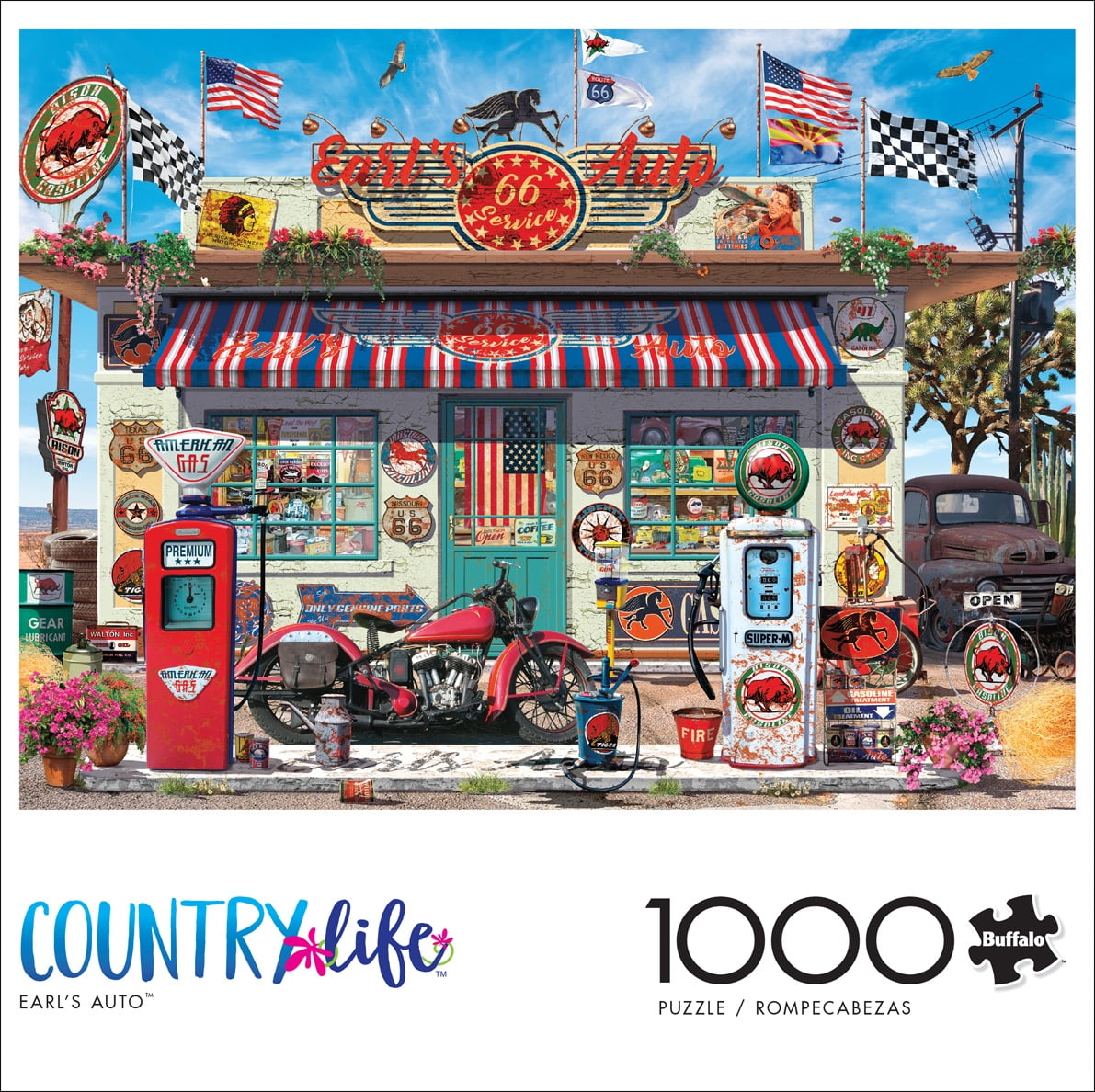 Buffalo Games 1000-Piece Country Life Earl's Auto Jigsaw Puzzle