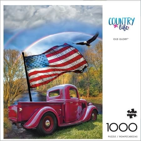 Buffalo Games 1000-Piece Country Life Old Glory Interlocking Jigsaw Puzzle