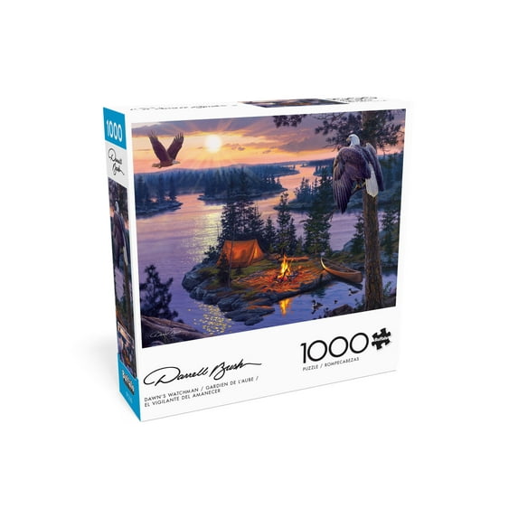 Buffalo Games 1000-Piece Darrell Bush Dawn's Watchman Interlocking Jigsaw Puzzle for Adults Ages 14+