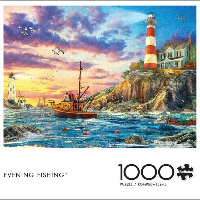 Buffalo Games 1000-Piece Dominic Davison Evening Fishing Jigsaw Puzzle