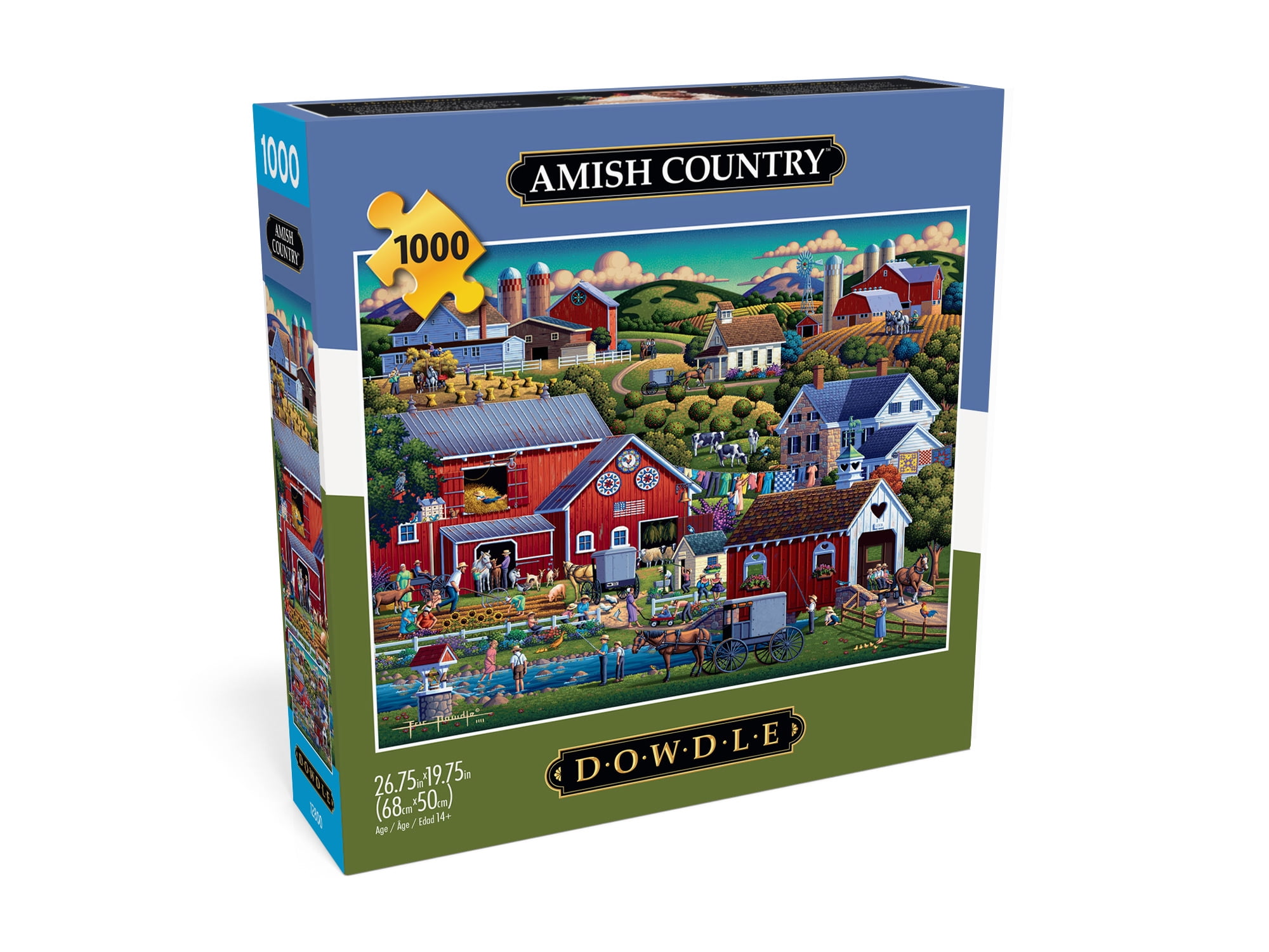Buffalo Games 1000-Piece Dowdle Amish Country Interlocking Jigsaw Puzzle