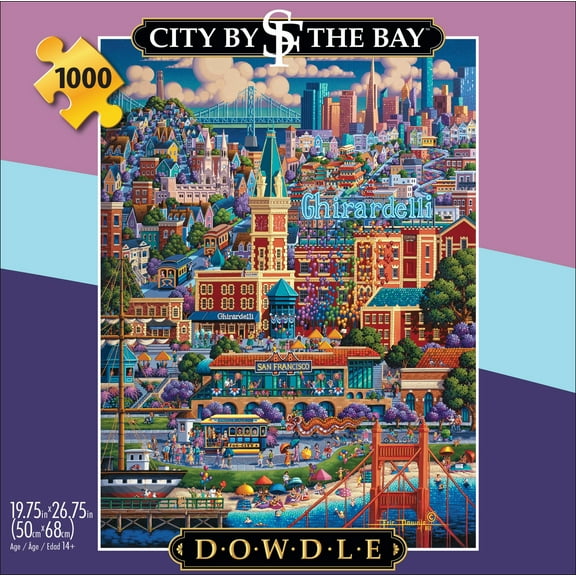 Buffalo Games 1000-Piece Dowdle City By the Bay Interlocking Jigsaw Puzzle