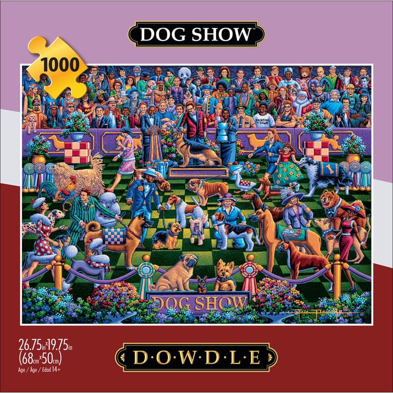Buffalo Games 1000-Piece Dowdle Dog Show Interlocking Jigsaw