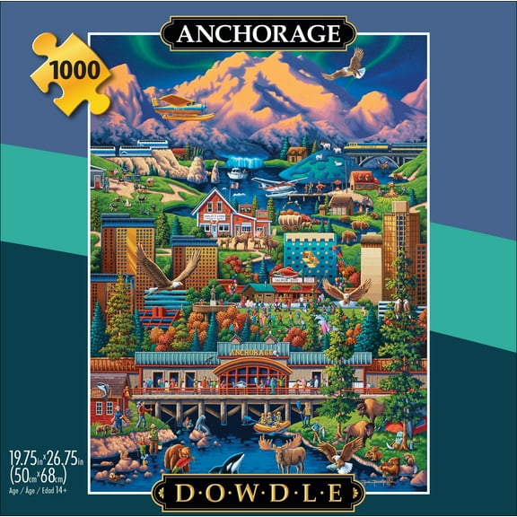 Buffalo Games 1000-Piece Eric Dowdle Anchorage Adult Interlocking Jigsaw Puzzle