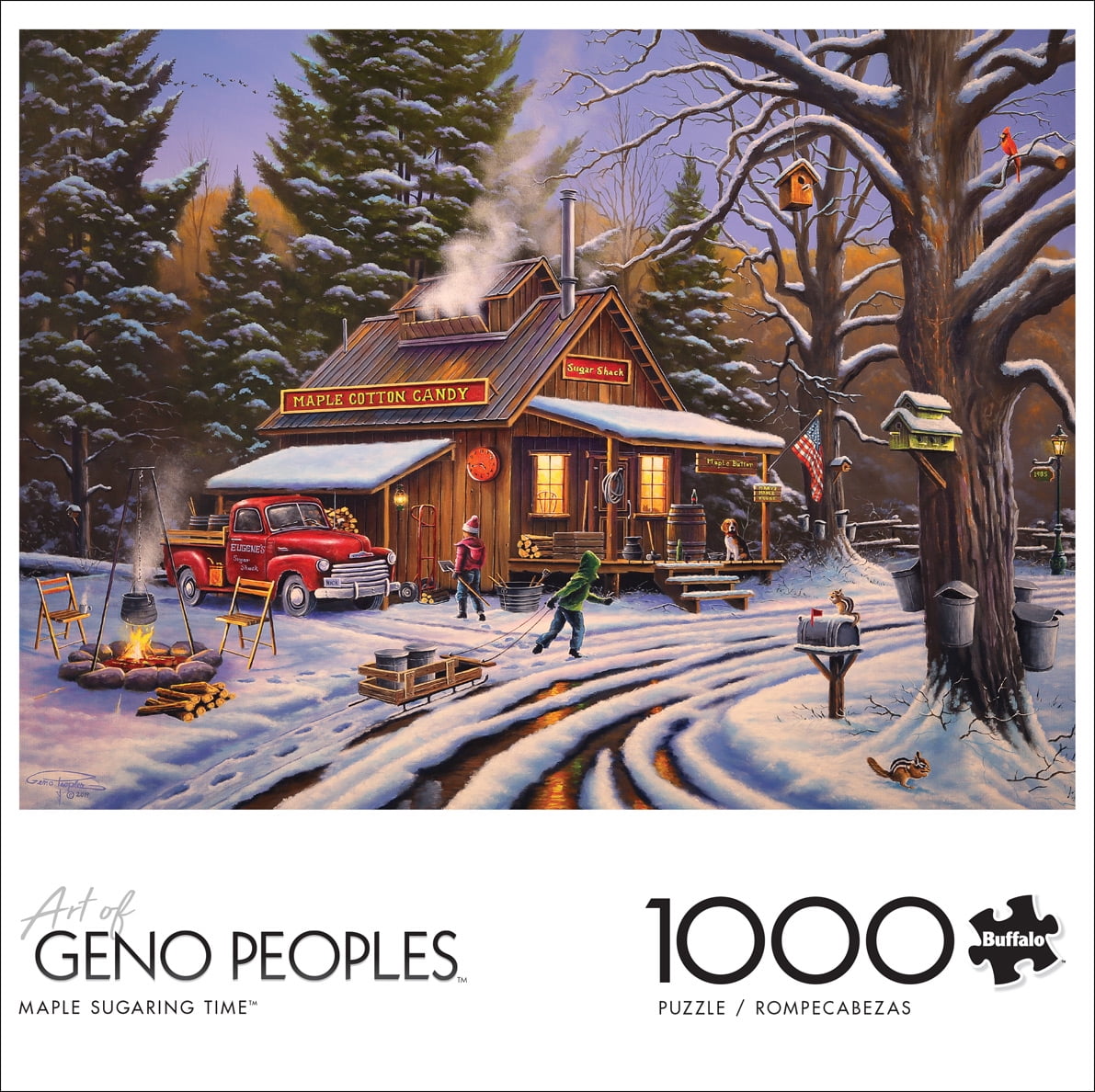 Buffalo Games 1000-Piece Geno Peoples Maple Sugaring Time Jigsaw Puzzle