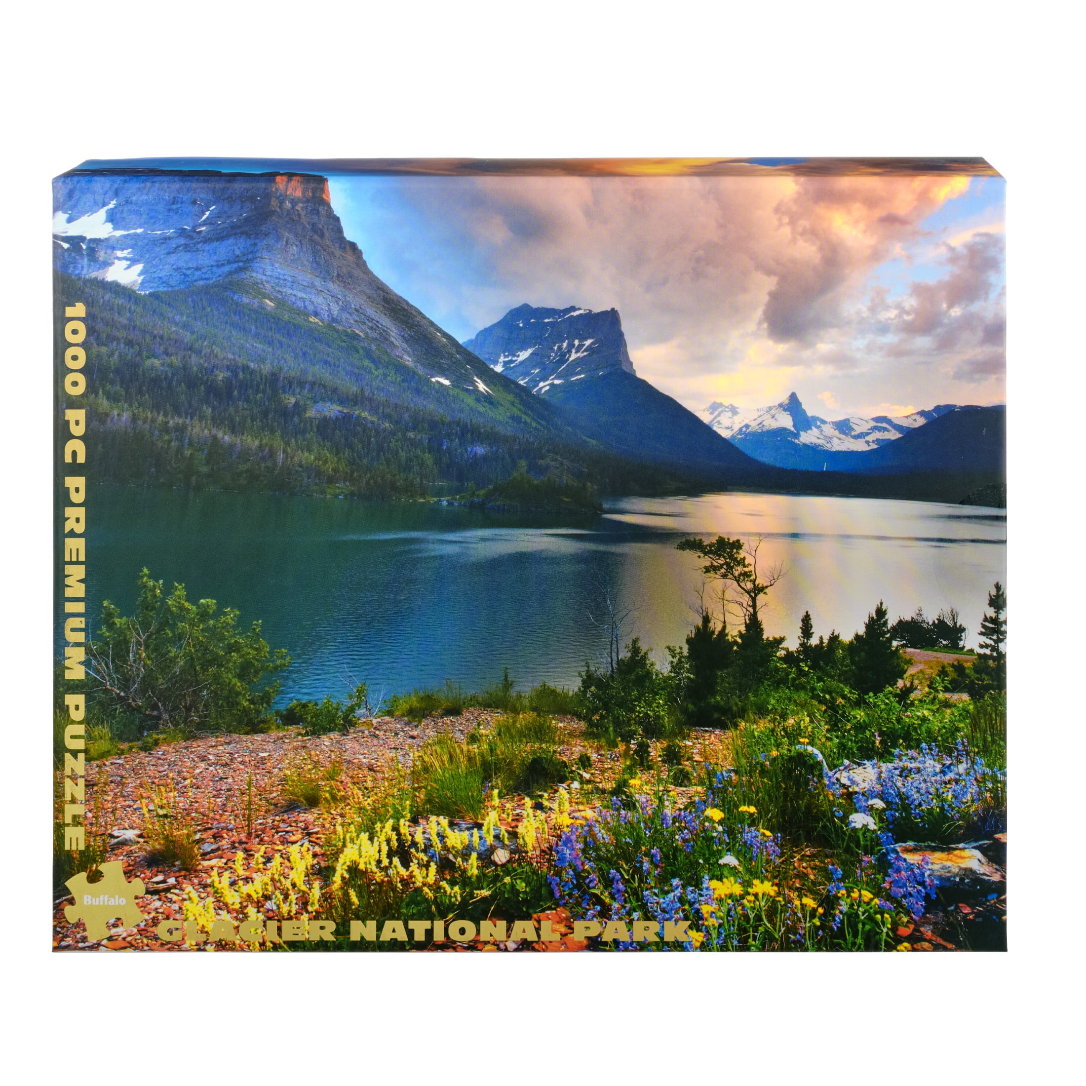 Buffalo Games 1000-Piece Gold Glacier National Park Jigsaw Puzzle
