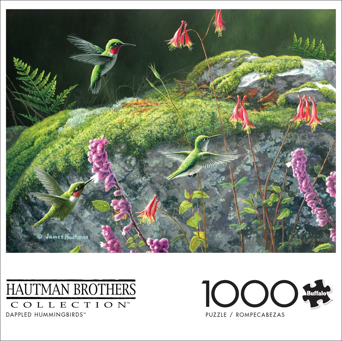 Buffalo Games 1000-Piece Hautman Brothers Dappled Hummingbirds Jigsaw Puzzle