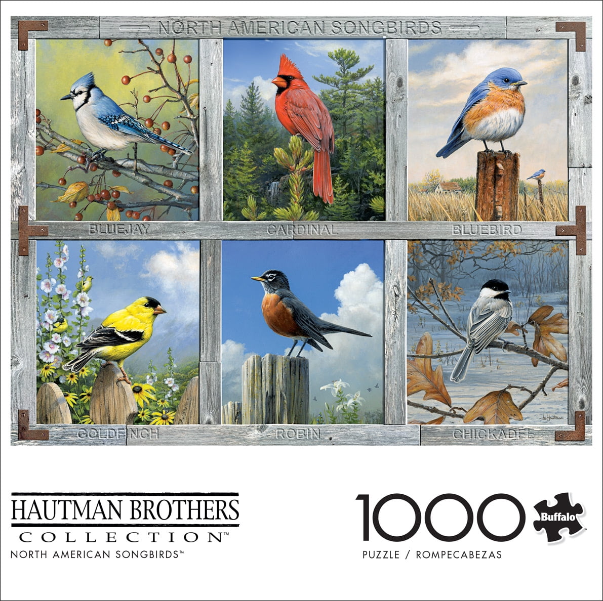 Buffalo Games 1000-Piece Hautman Brothers North American Songbirds Interlocking Jigsaw Puzzle