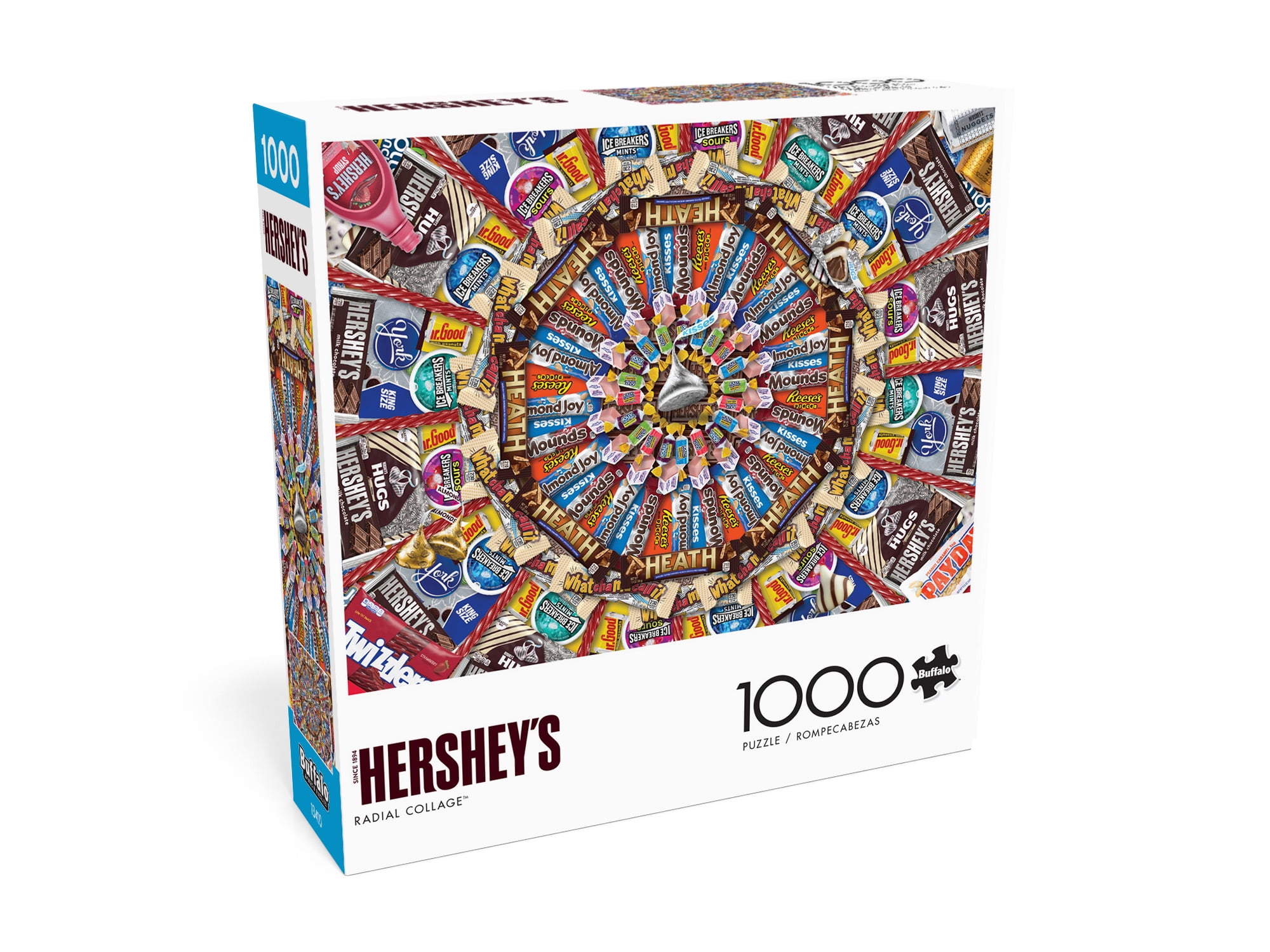 Buffalo Games 1000-Piece Hershey's Radial Collage Interlocking Jigsaw Puzzle for Adults Ages 14+
