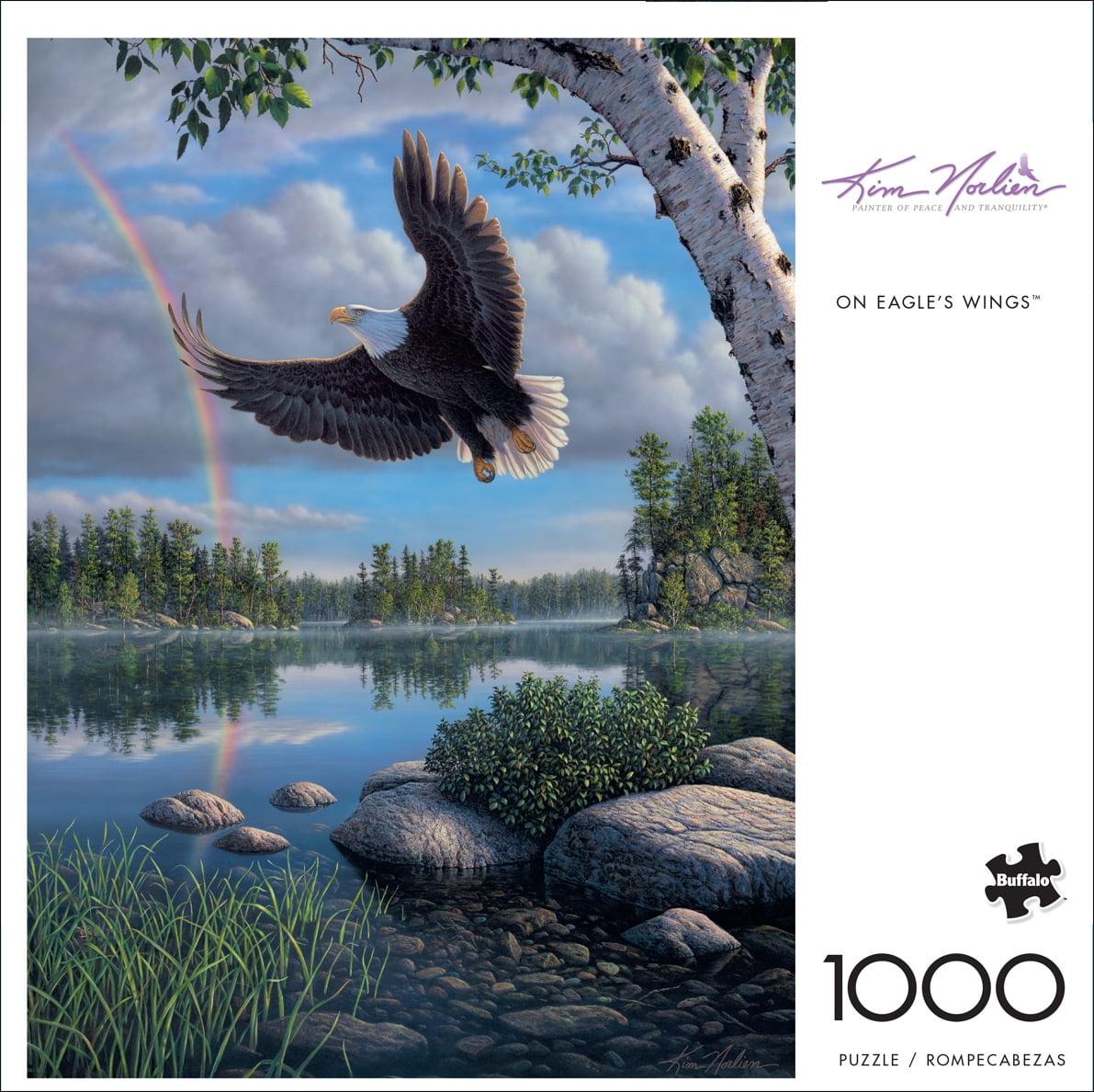 Buffalo Games 1000-Piece Kim Norlien On Eagle's Wings Interlocking Jigsaw Puzzle