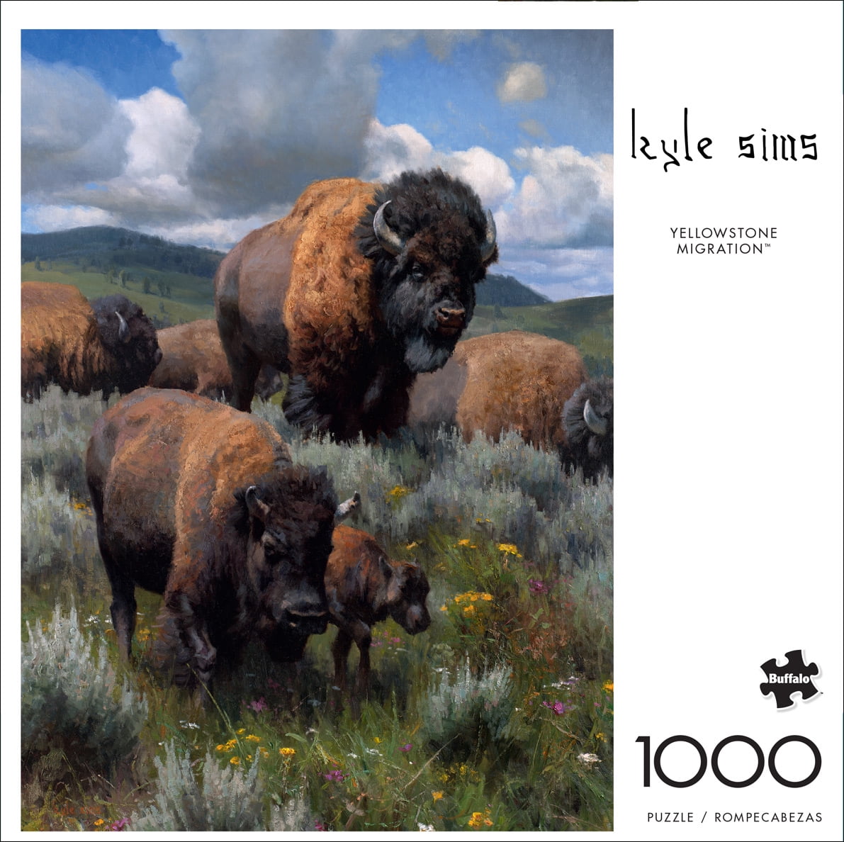 Buffalo Games 1000-Piece Kyle Sims Yellowstone Migration Jigsaw Puzzle