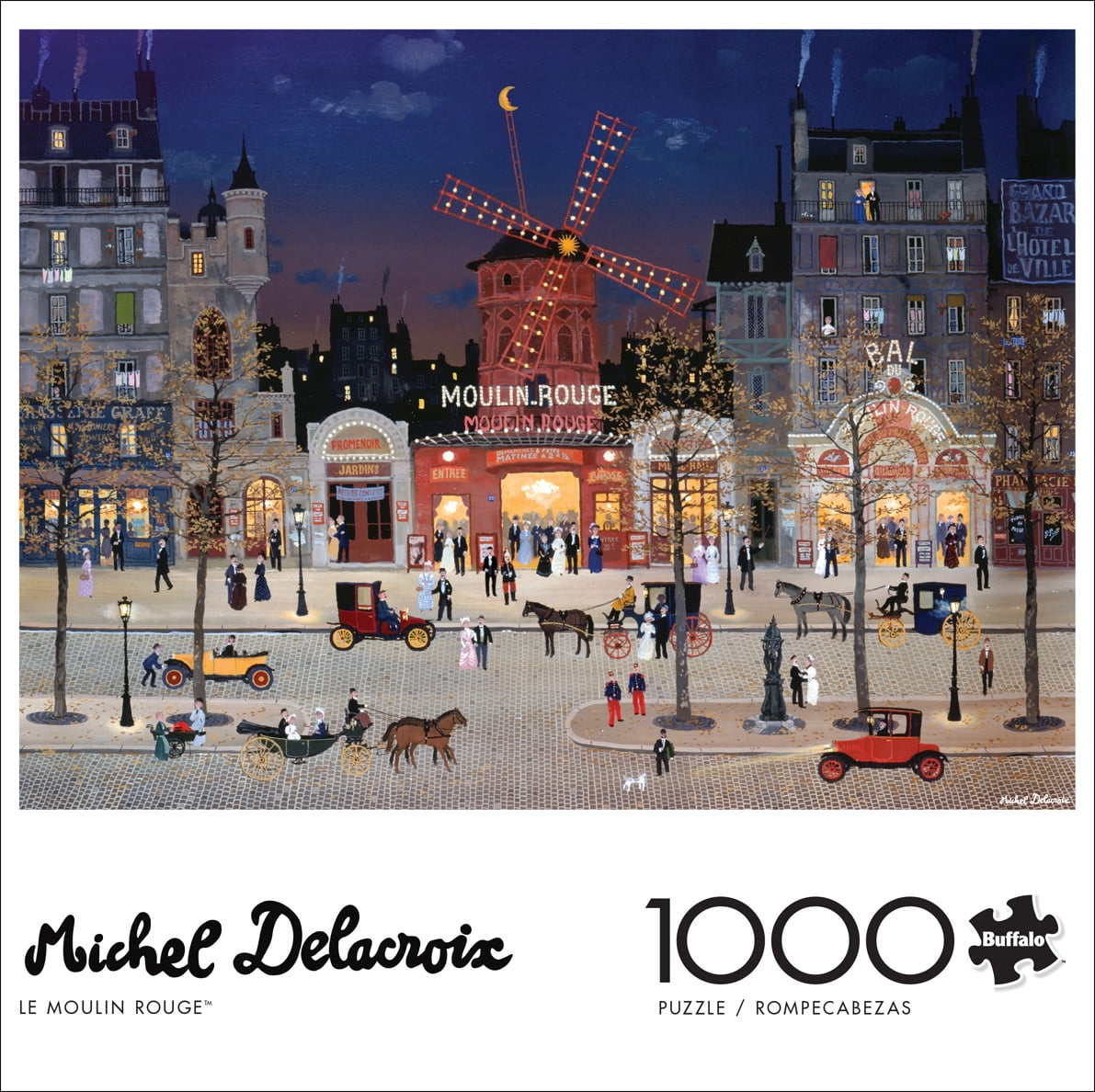 Buffalo Games 1000-Piece Michel Delacroix Le Moulin Rouge Jigsaw