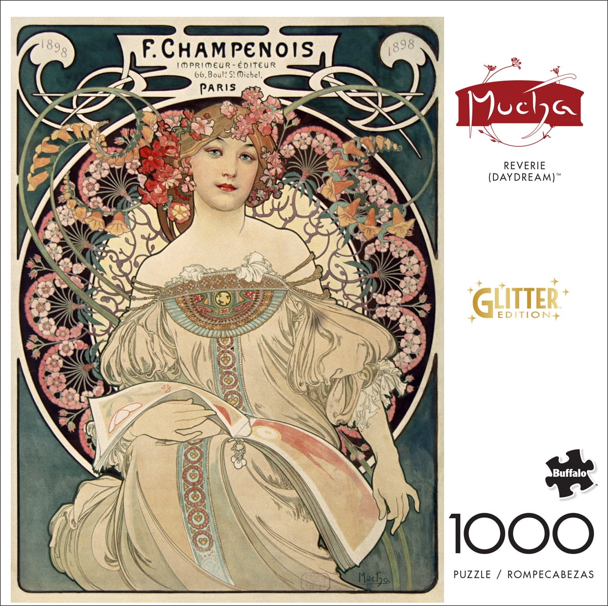 Buffalo Games 1000-Piece Mucha Reverie (Daydream) Interlocking Jigsaw Puzzle