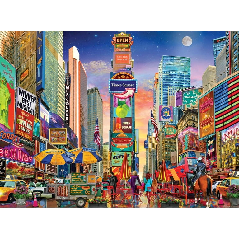 Buffalo Games 1000-Piece Night & Day Times Square, NYC Jigsaw