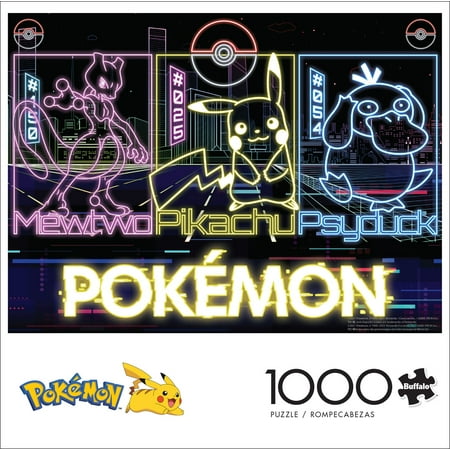 Buffalo Games 1000-Piece Pokémon Neon Interlocking Jigsaw Puzzle