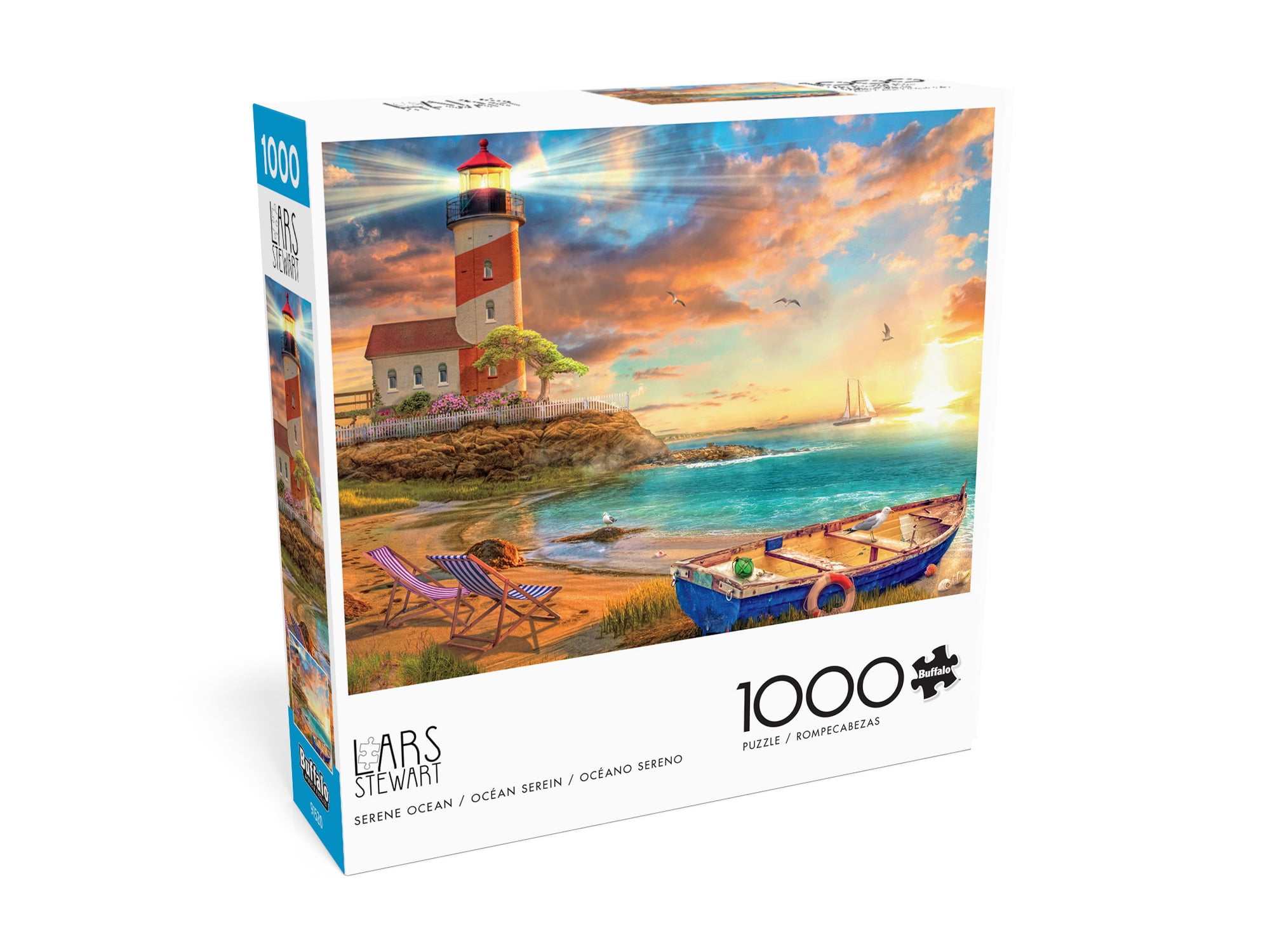 Buffalo Games 1000-Piece Serene Ocean Adult Interlocking Jigsaw Puzzle