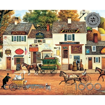 Buffalo Games 1000-Piece Silver Select Charles Wysocki Olde Cape Cod Interlocking Jigsaw Puzzle