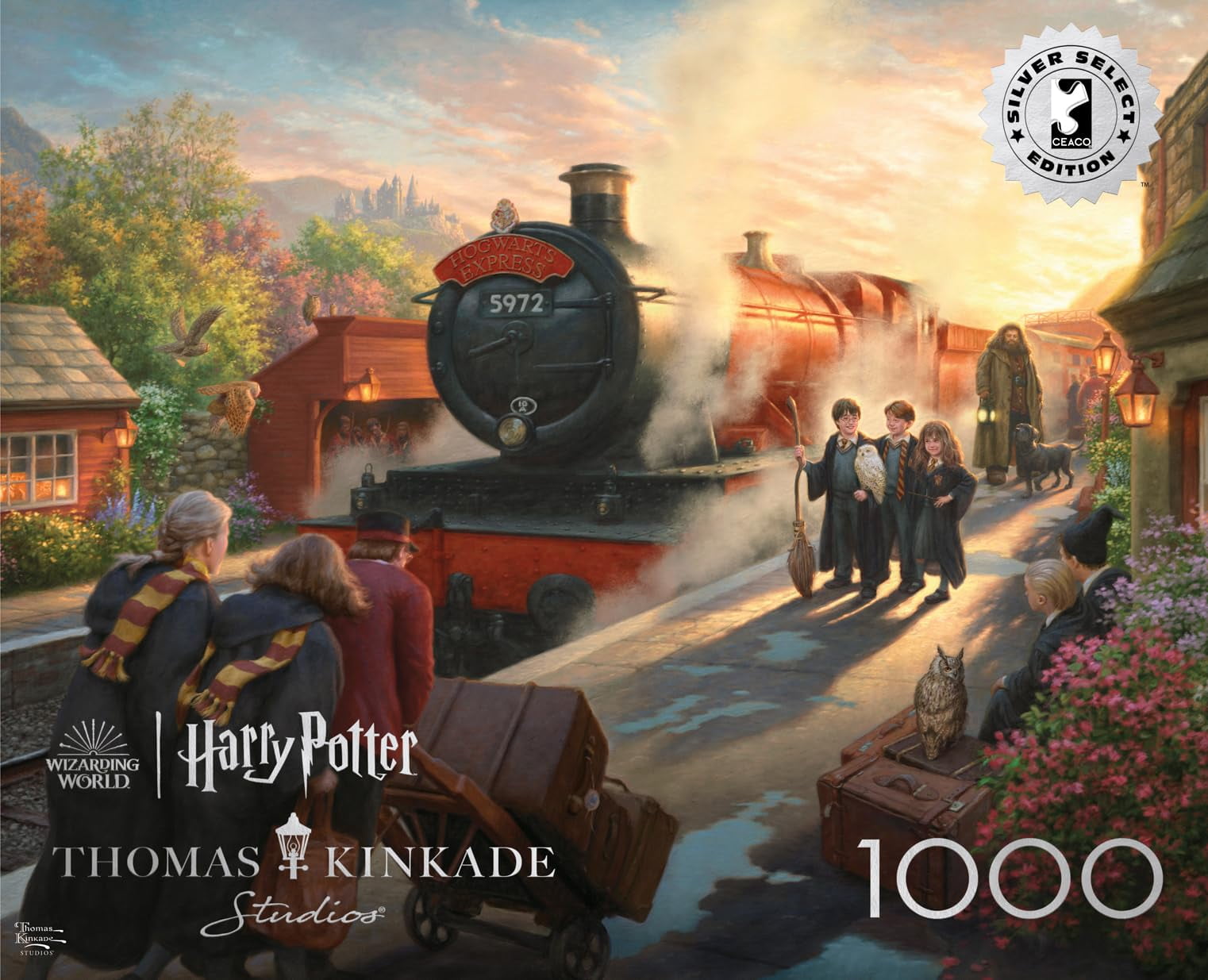 Buffalo Games 1000-Piece Silver Select Hogwarts Express Adult Interlocking Jigsaw Puzzle