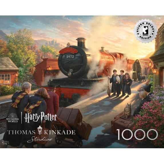 Buffalo Games 1000-Piece Silver Select Hogwarts Express Adult Interlocking Jigsaw Puzzle
