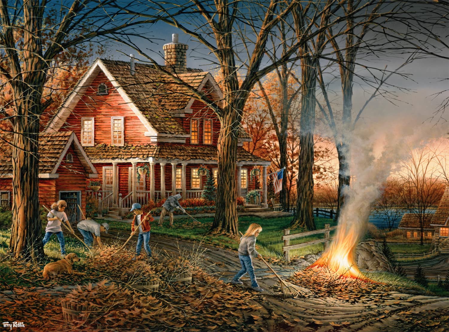 Buffalo Games 1000-Piece Terry Redlin Autumn Evening Jigsaw Puzzle