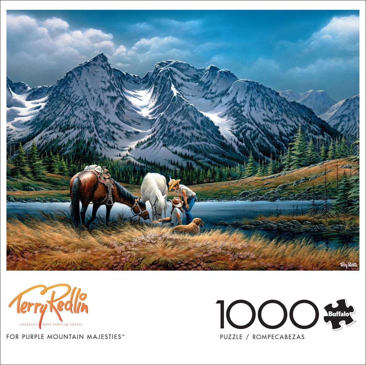 Buffalo Games 1000-Piece Terry Redlin For Purple Mountain Majesties Jigsaw Puzzle