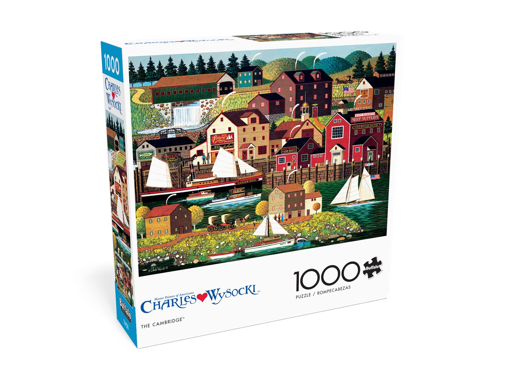Buffalo Games 1000-Piece Wysocki The Cambridge Interlocking Jigsaw Puzzle for Adults Ages 14+