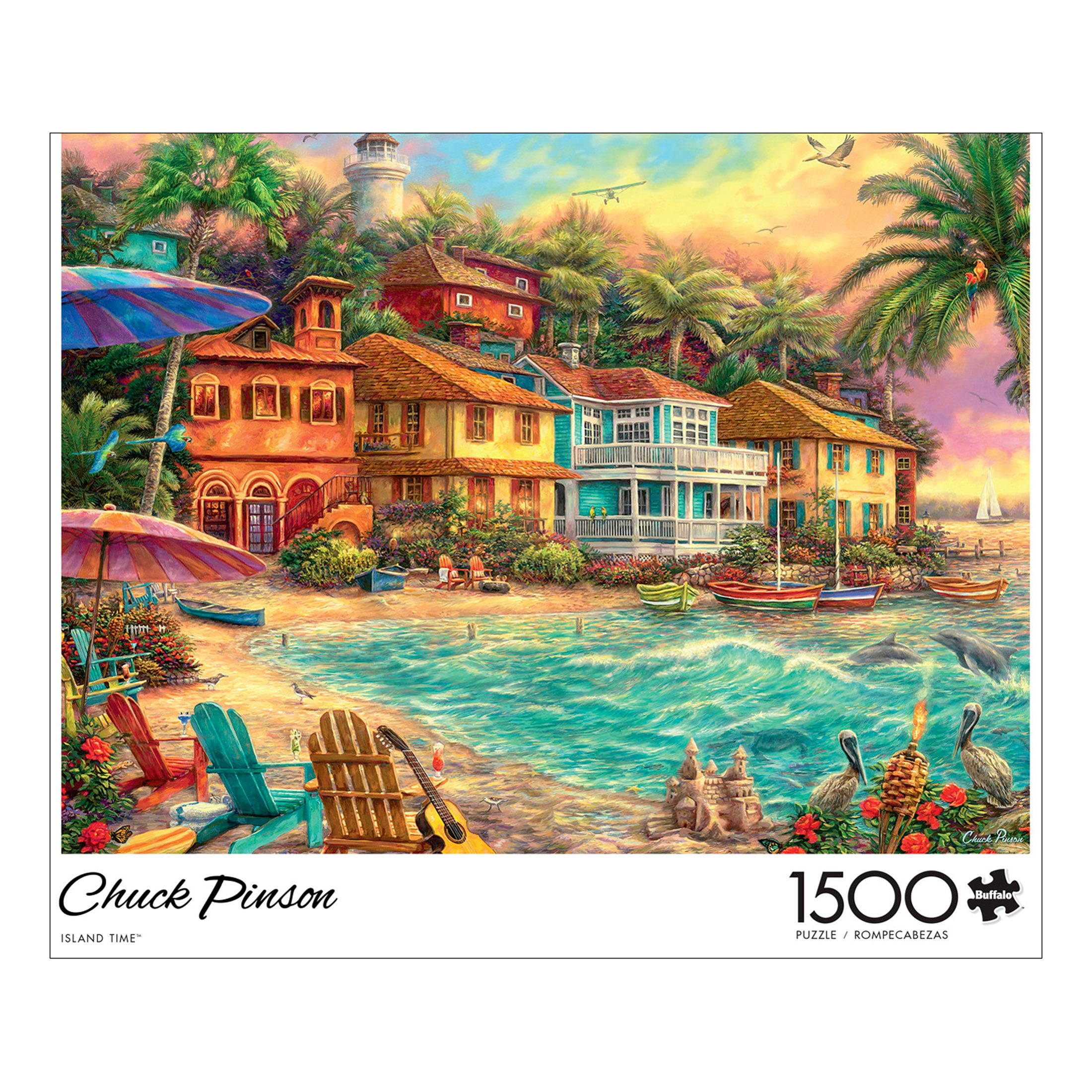 Schmidt Spiele - 58555 - Puzzle Chuck Pinson Island Time - 1000 pièces