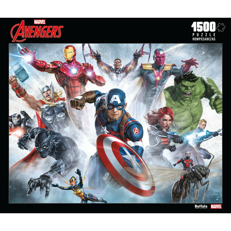 Buffalo Games 1500-Piece Marvel Avengers Interlocking Jigsaw Puzzle