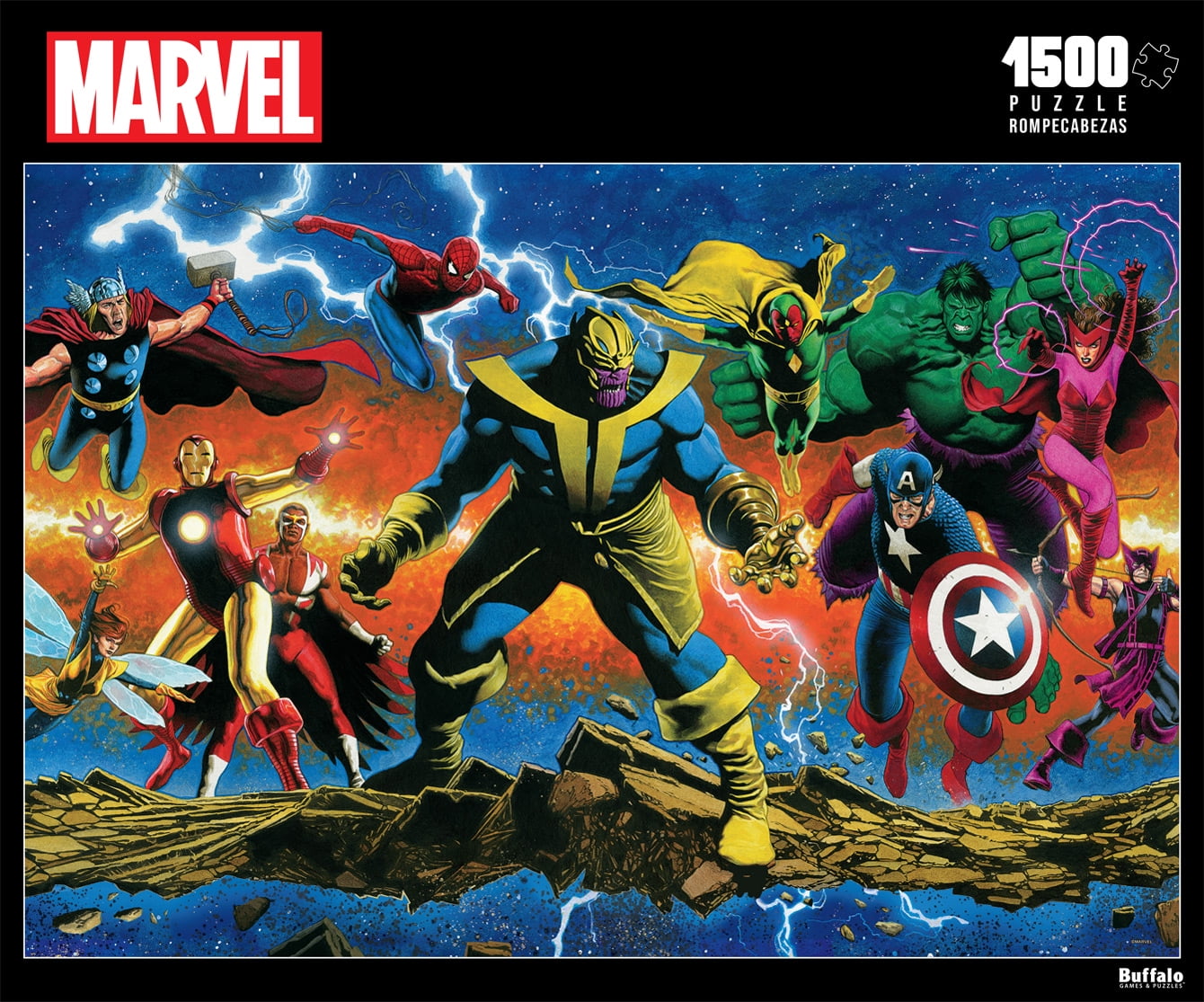 Buffalo Games 1500-Piece Marvel Thanos Legacy #1 Interlocking Jigsaw Puzzle for Adults Ages 14+