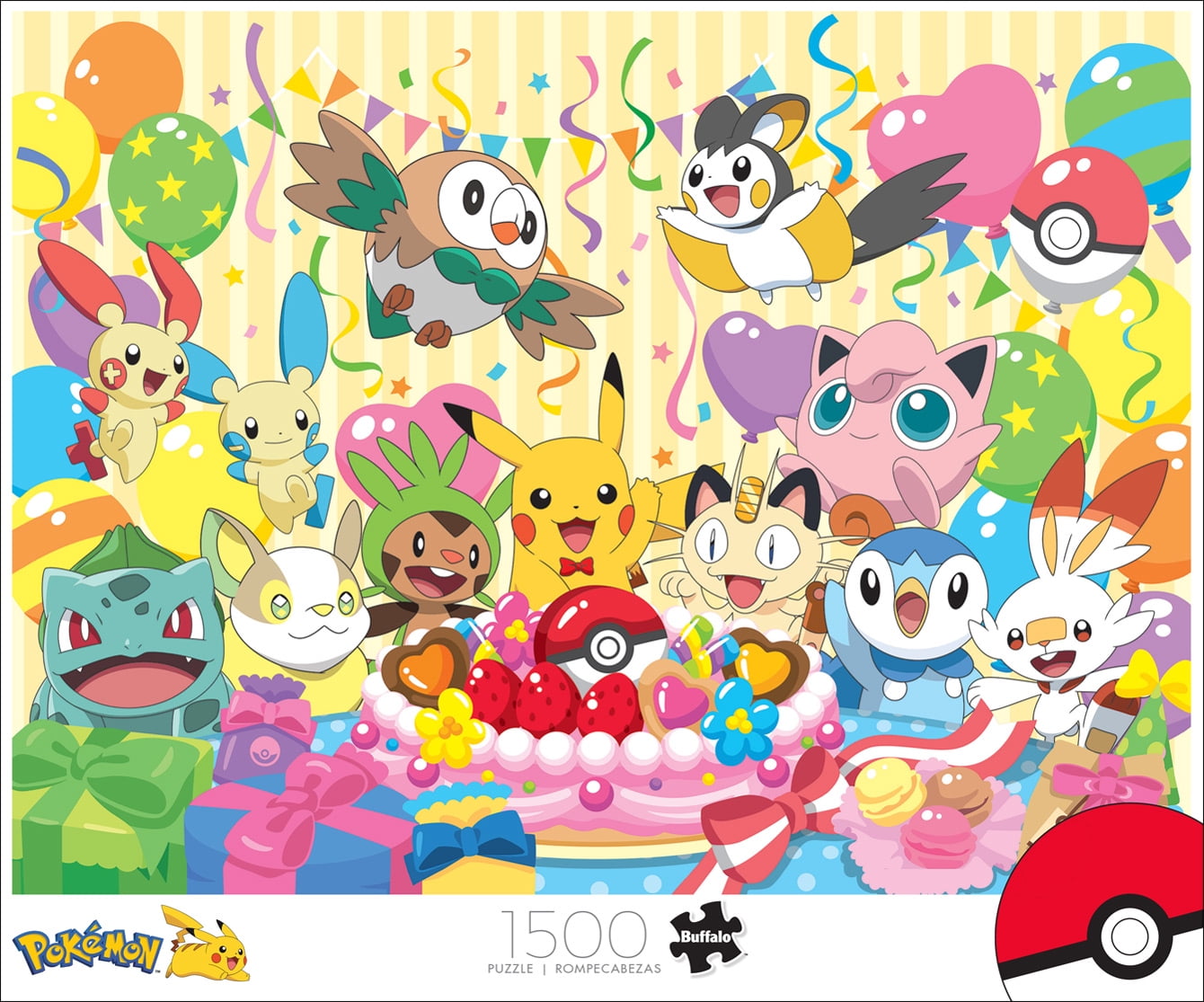 Buffalo Games 1500-Piece Pokémon - Birthday Party Interlocking Jigsaw Puzzle