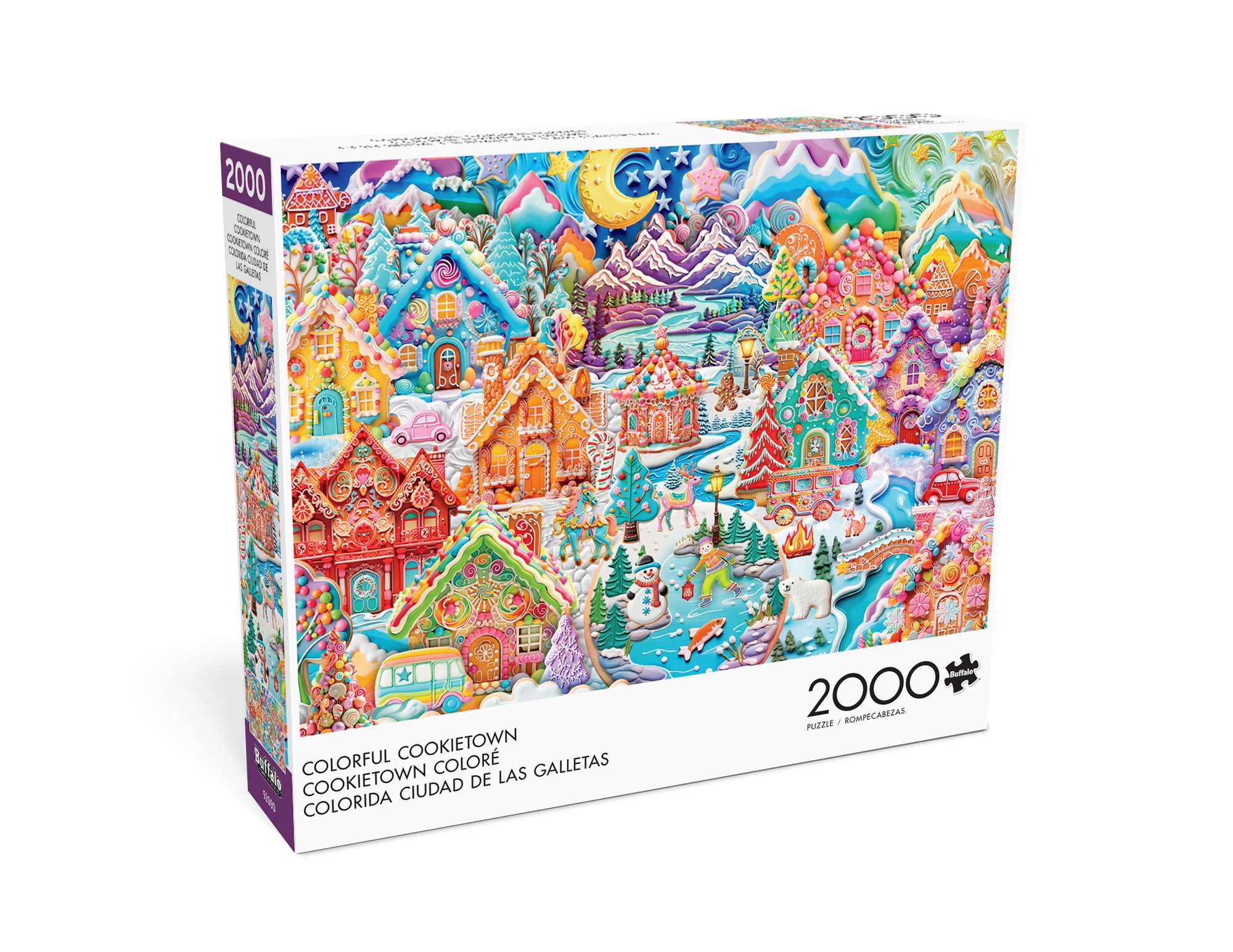 Buffalo Games 2000-Piece Colorful Cookietown Interlocking Jigsaw