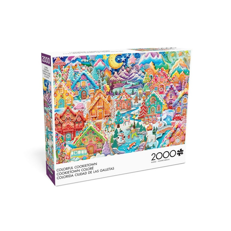 Buffalo Games 2000-Piece Colorful Cookietown Interlocking