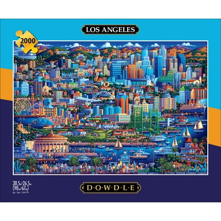 Buffalo Games 2000-Piece Eric Dowdle Los Angeles Adult Interlocking Jigsaw Puzzle