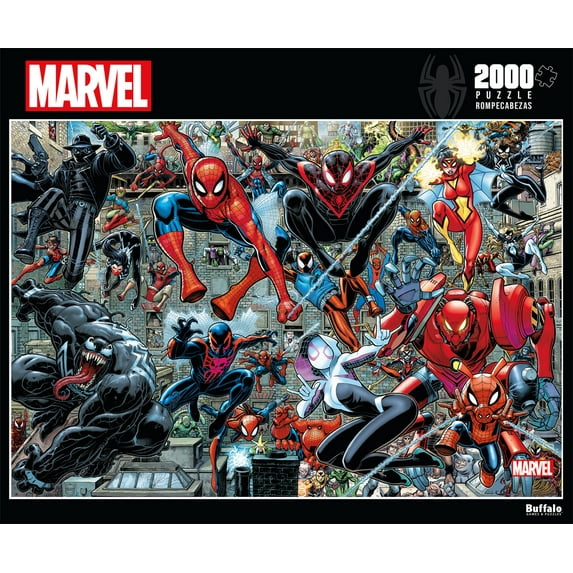 Buffalo Games 2000-Piece Marvel - Spider-Verse Interlocking Jigsaw Puzzle