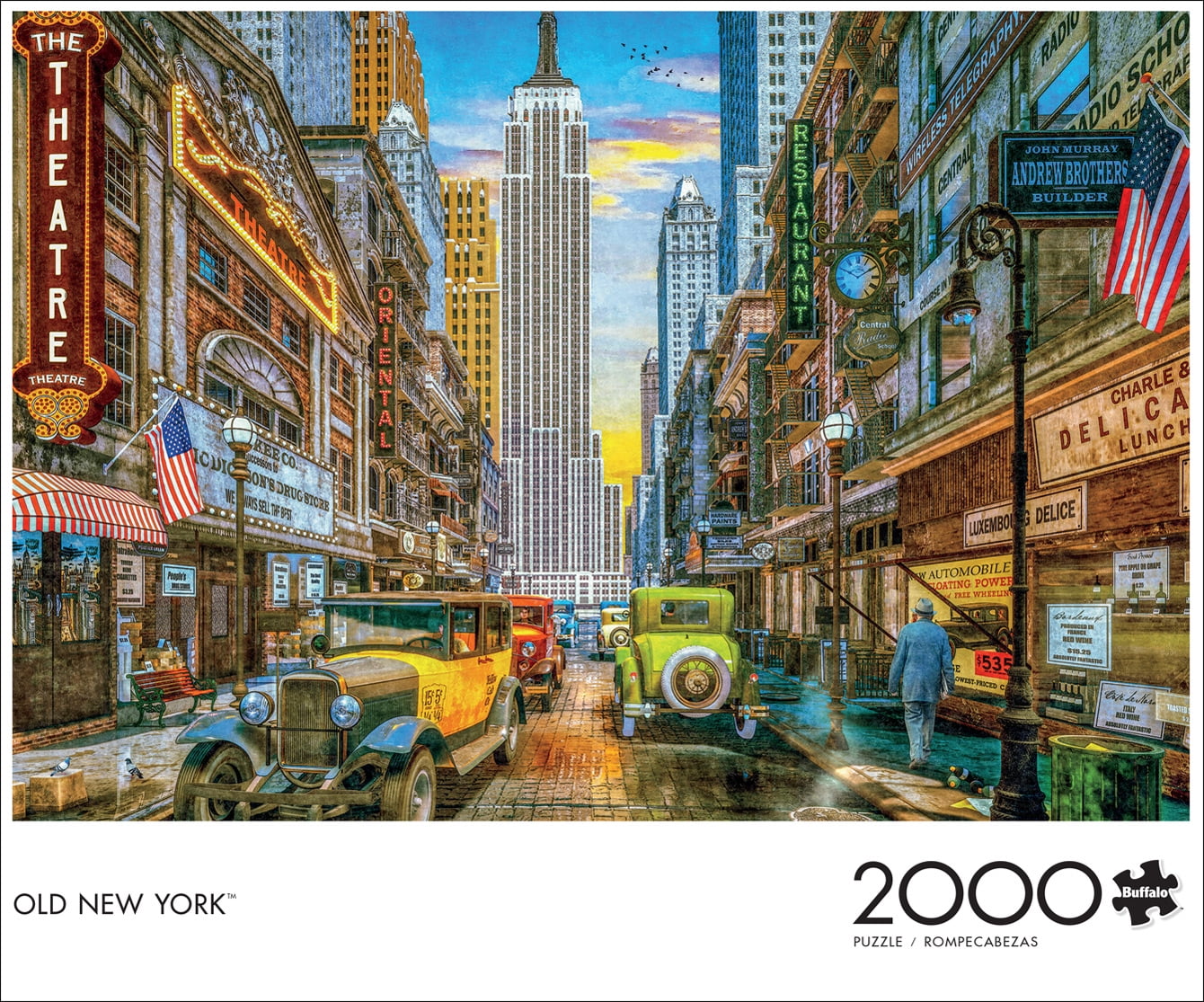 Buffalo Games 2000-Piece Old New York Interlocking Jigsaw Puzzle