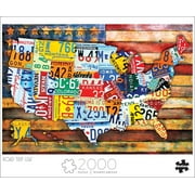 Buffalo Games 2000-Piece Road Trip USA Interlocking Jigsaw Puzzle