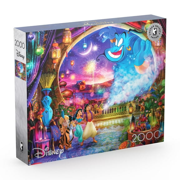 Buffalo Games 2000-Piece Silver Select Disney Aladdin Interlocking Jigsaw Puzzle for Adults Ages 14+