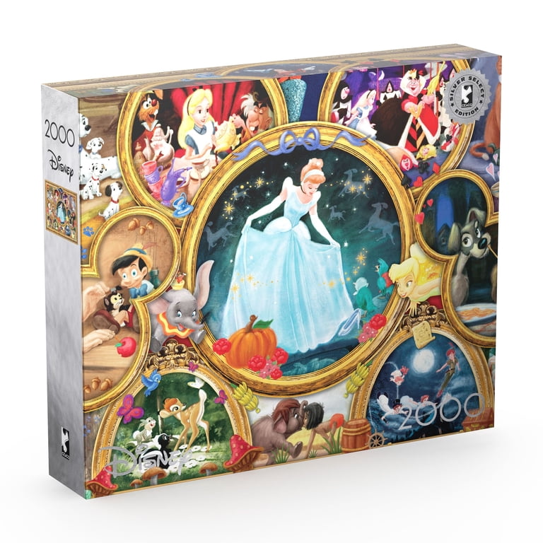 Buffalo Games 2000-Piece Silver Select Disney Classic Collage