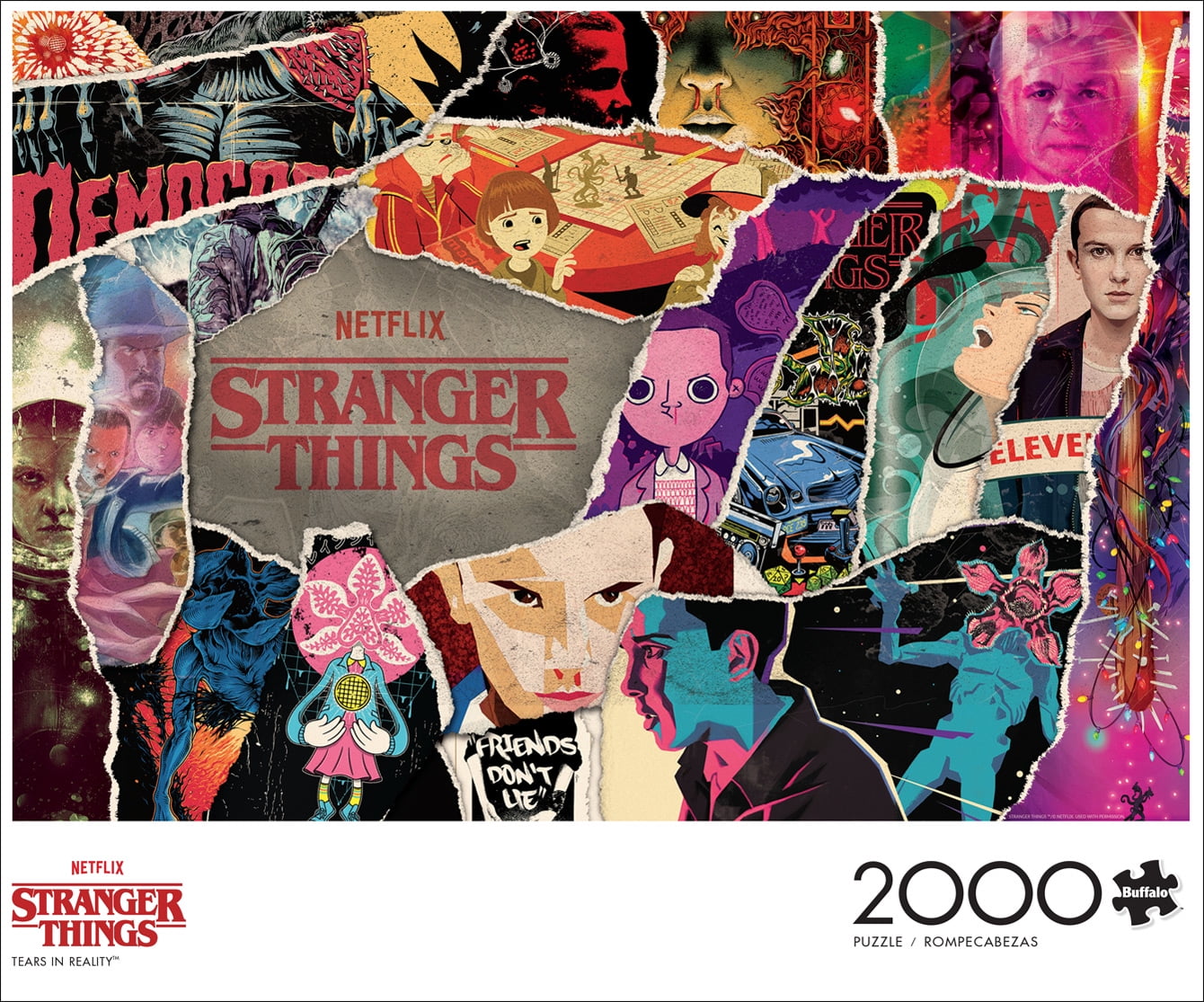 Buffalo Games 2000-Piece Stranger Things Tears in Reality Interlocking Jigsaw Puzzle