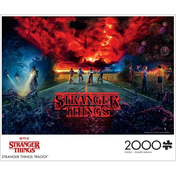 Buffalo Games 2000-Piece Stranger Things Trilogy Interlocking Jigsaw Puzzle