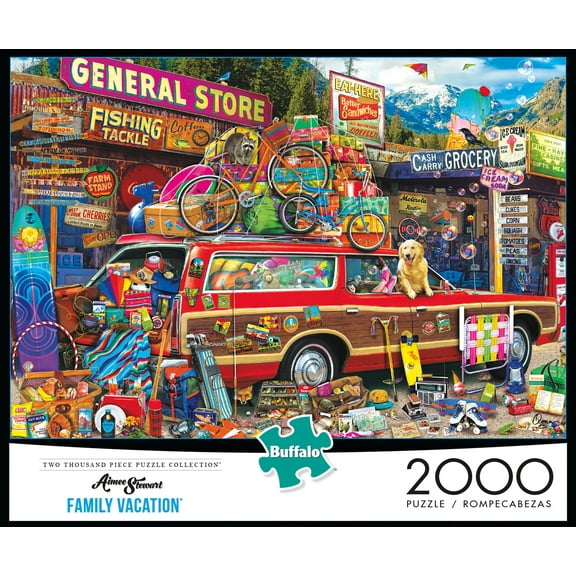 Buffalo Games 2000-piece Aimee Stewart's Family Vacation Interlocking Jigsaw Puzzle