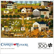 Buffalo Games 300-Piece Charles Wysocki Bread and Butter Farms Interlocking Jigsaw Puzzle