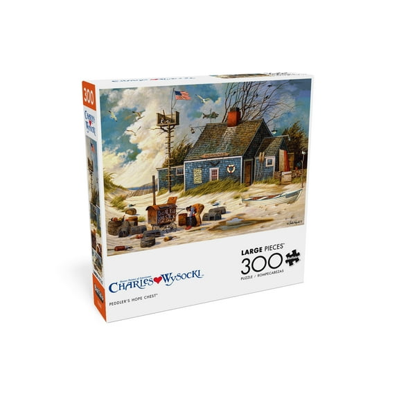 Buffalo Games 300-Piece Charles Wysocki Peddler's Hope Chest Interlocking Jigsaw Puzzle