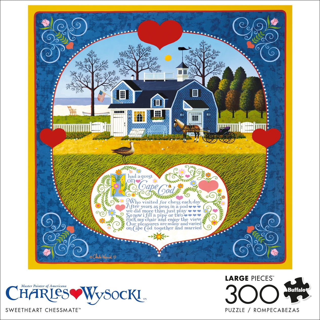 Buffalo Games 300Piece Charles Wysocki Sweetheart Chessmate