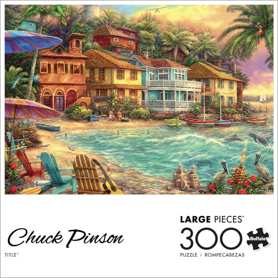 Buffalo Games 300-Piece Chuck Pinson Island Time Jigsaw Puzzle